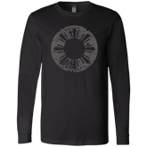 Sun and Stars in Circle Distressed Unisex Jersey Long Sleeve T-Shirt